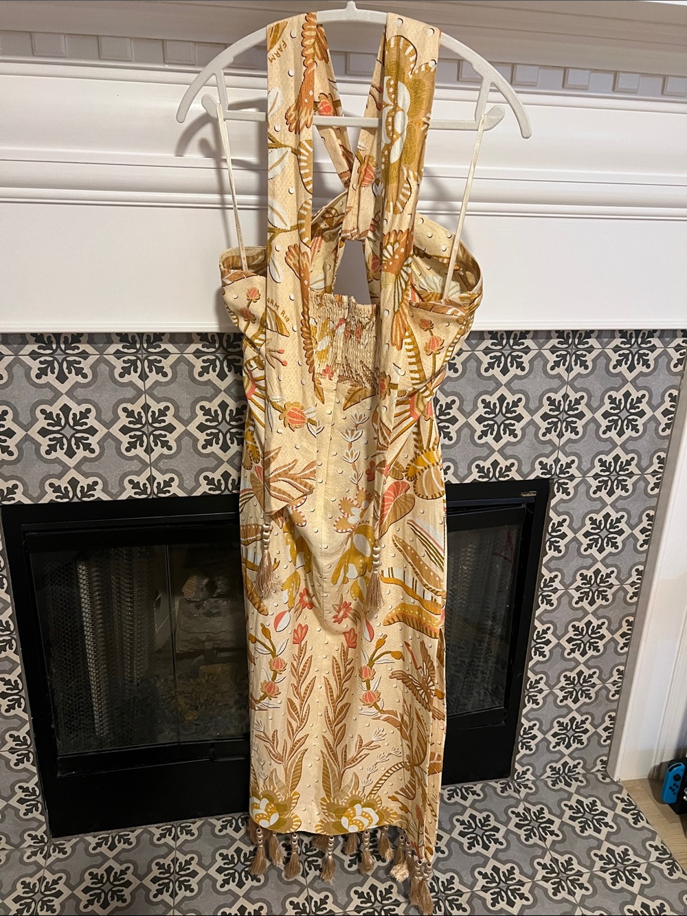 Farm Rio Sand Jungle Chic Midi Dress NWT - Picture 6 of 9